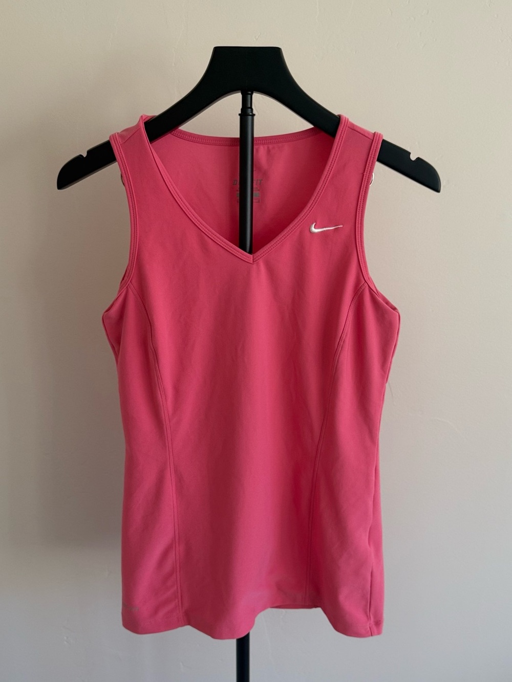 Nike Pink V-Neck Athletic Tank Top